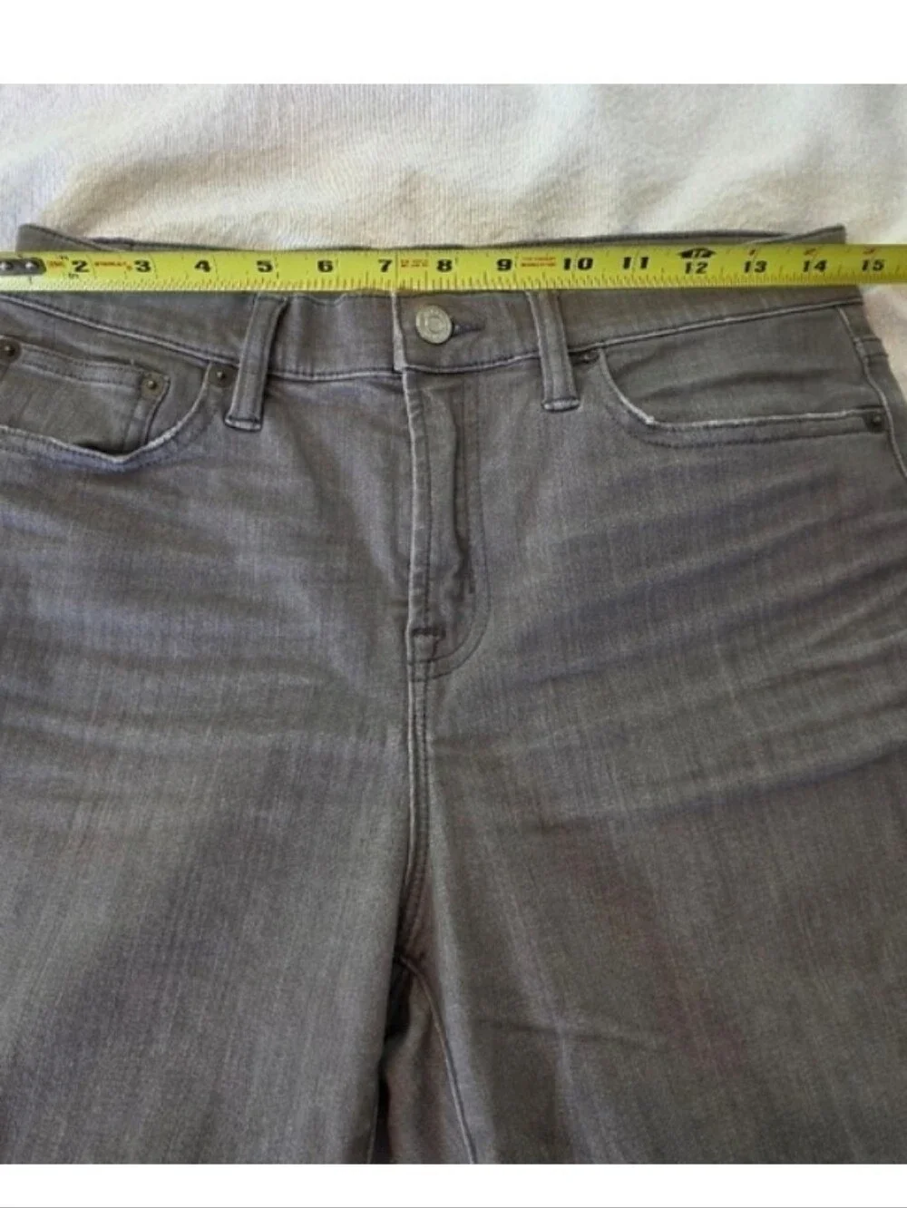 J. Crew Lookout High-Rise Lifting With Control Skinny Jeans in Gray Size 29